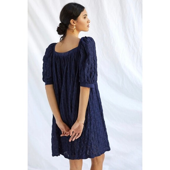 Anthropologie Maeve Eyelet Mini Dress Size Extra Small MSRP: $140 - Picture 3 of 10